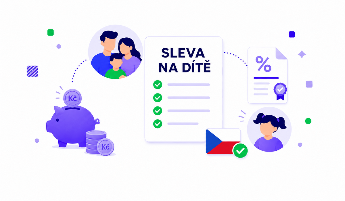 Daňové zvýhodnění na dítě 2026: sleva na dítě a daňový bonus krok za krokem